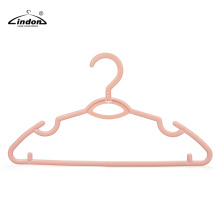 Pink Color Anti Slip Plastic  Multiple Clothes Suit Hanger